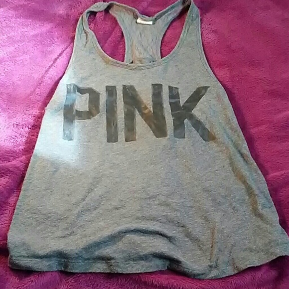 Pink by Victoria secret laced back tank top - Picture 1 of 1
